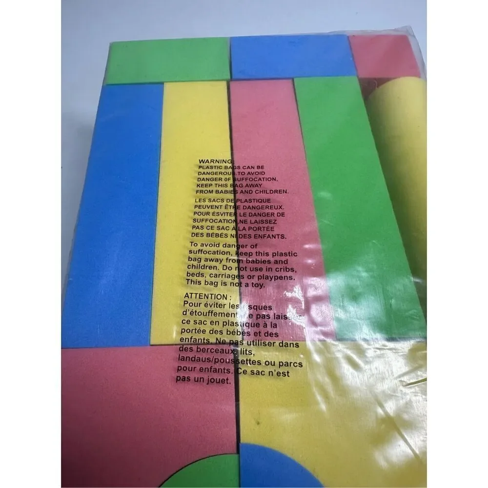 NWT Building Foam Blocks for Toddlers 45pcs Medium Size